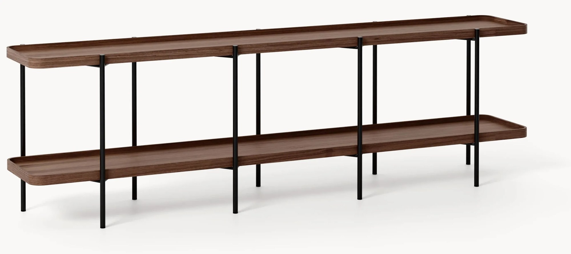 Nízky drevený regál Renee 2