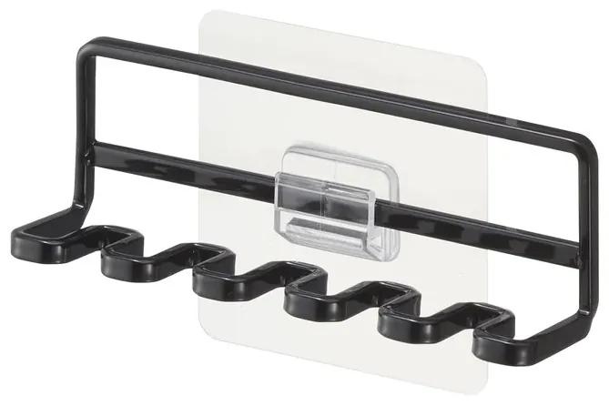 Nástenný držiak kefiek Yamazaki 4521 Film Hook, čierny