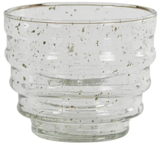 Číry sklenený svietnik Bellary stone - Ø 12*10 cm