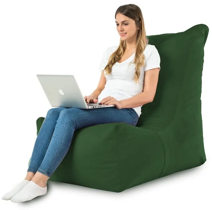 INTERMEDIC SK Sedací vak Distinto Plyš Farba: 19. Tm. Zelený