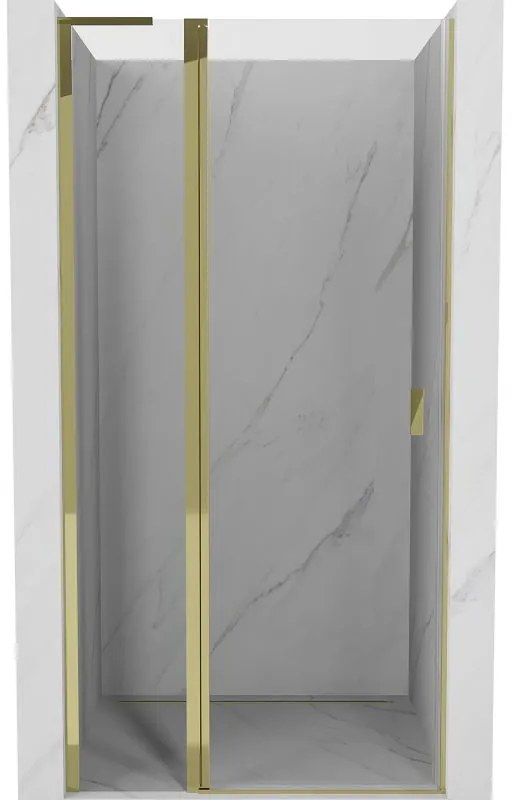 Mexen, Mexen Mist L Otočné sprchové dvere 95 cm, transparentné, zlaté - 8A4L-095-000-50-00