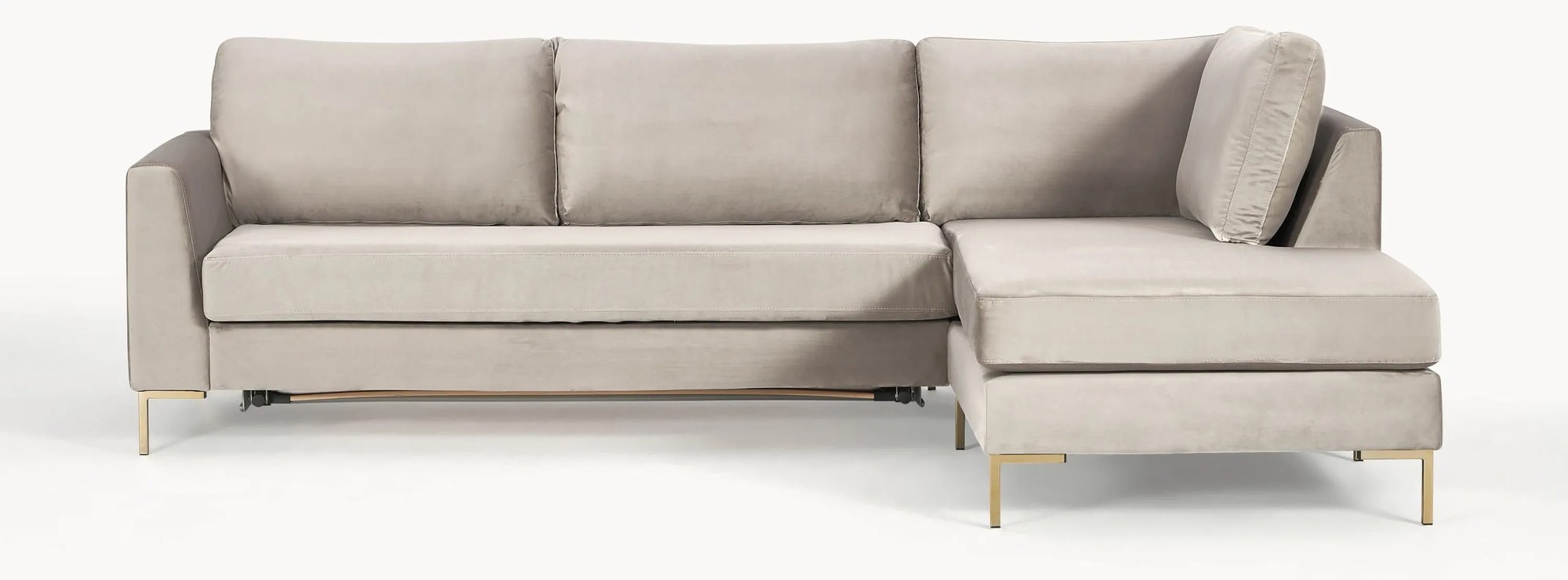 Zamatová rozkladacia pohovka's matracom Luna (3-miestna)