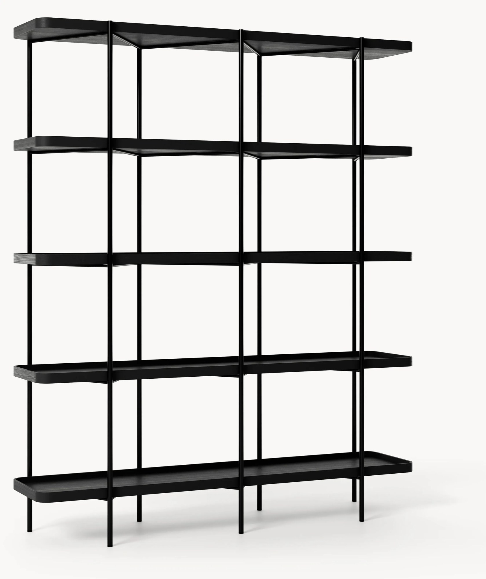 Veľký drevený regál Renee