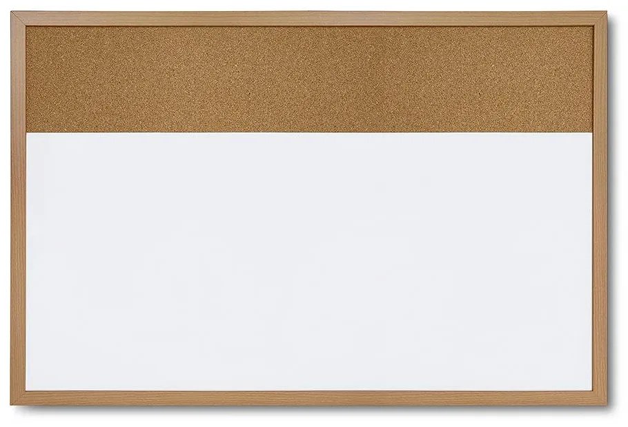 Combi Board whiteboard / korok 60 × 90 cm, biela