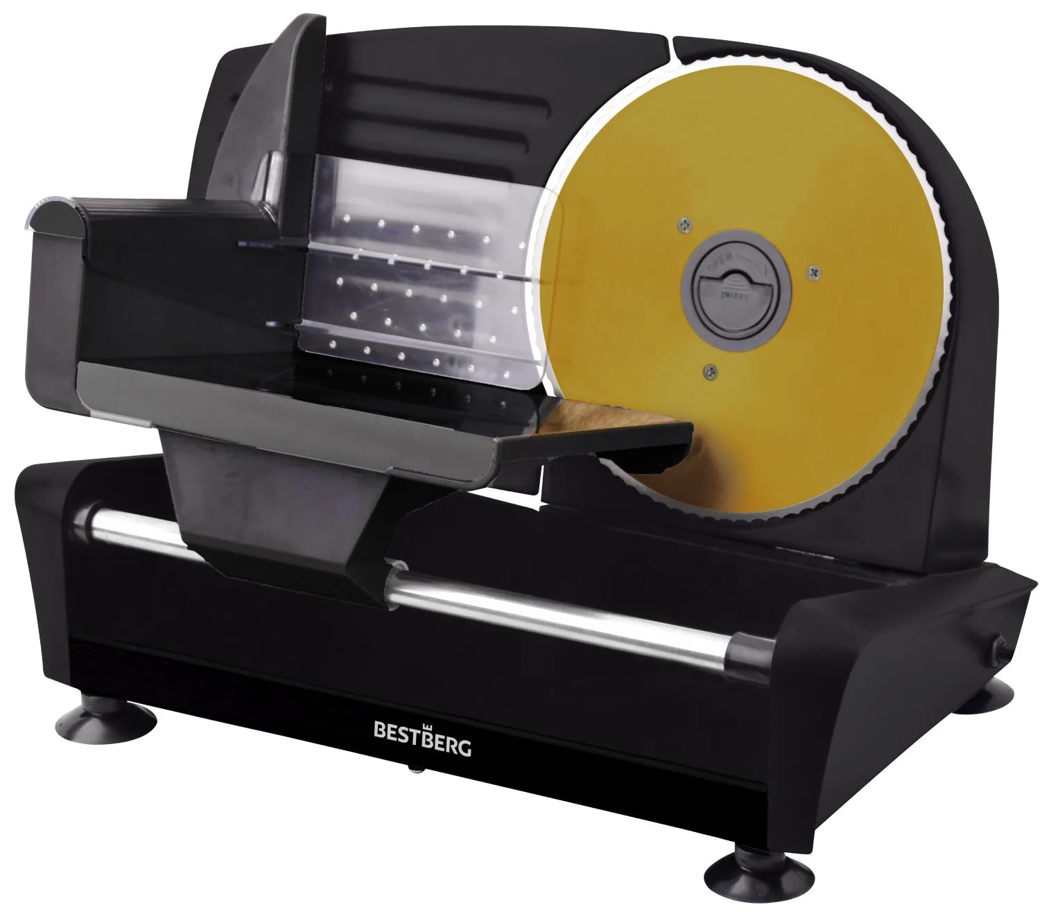 Elektrický krájač BestBerg BBS-400B / 250 W / čierna