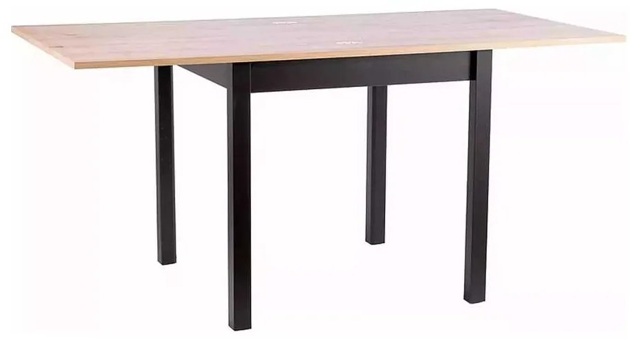 Jedálenský stôl Flip 80 x 60 cm, dub artisan / čierna