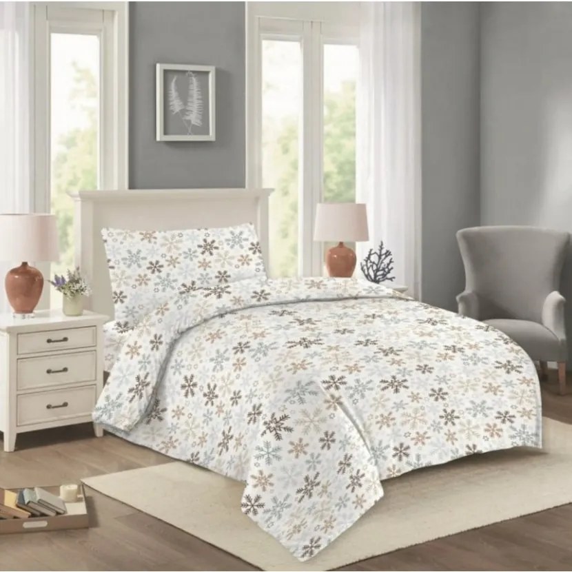 INTERMEDIC SK Posteľná obliečka Snowflakes 200x220/2x 70x90 cm