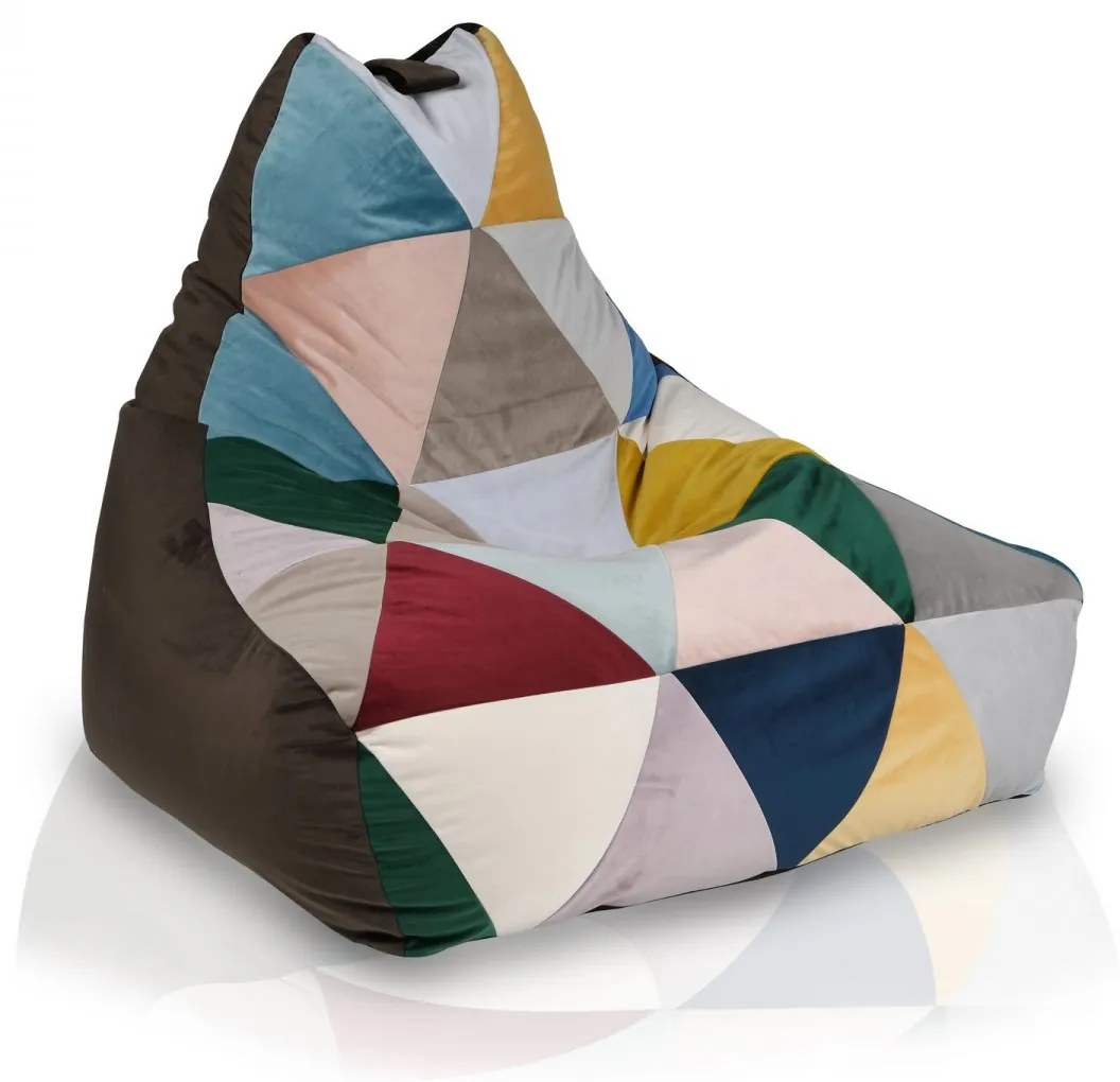 Sedací vak Keiko M Mix Magic Velvet Farba: MV2205 - hnedá