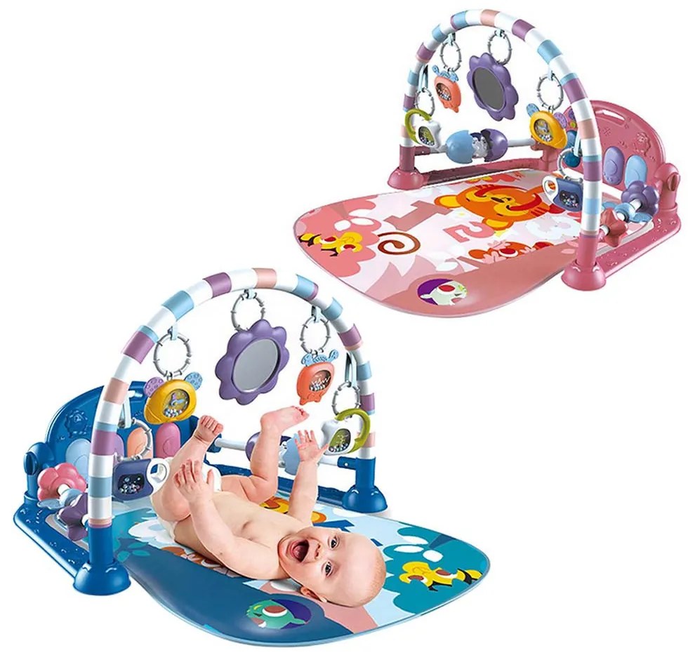 Hracia podložka klavír- rôzne typy, ružová