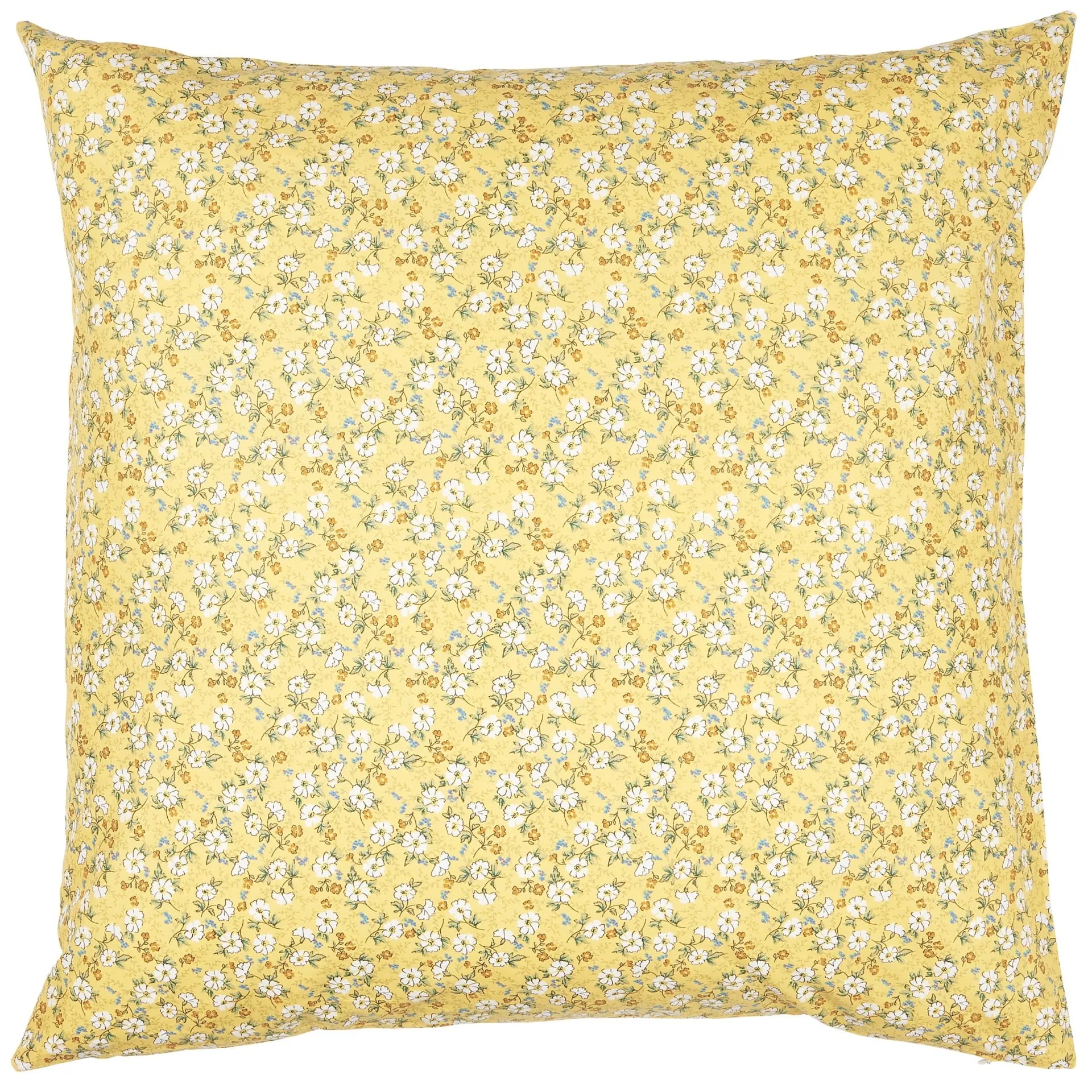 Ib Laursen Bavlnený poťah na vankúš Yellow Flowers 60 × 60 cm