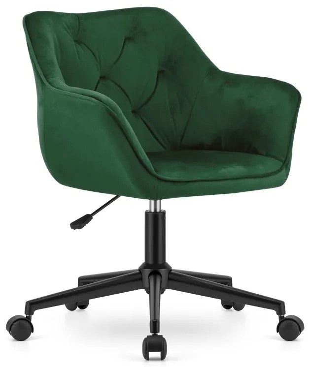 Otočné kreslo COPA - zelený zamat