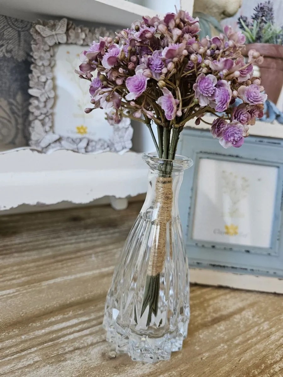 Sklenená dekoračná vázička Mattia II - Ø 7*15 cm