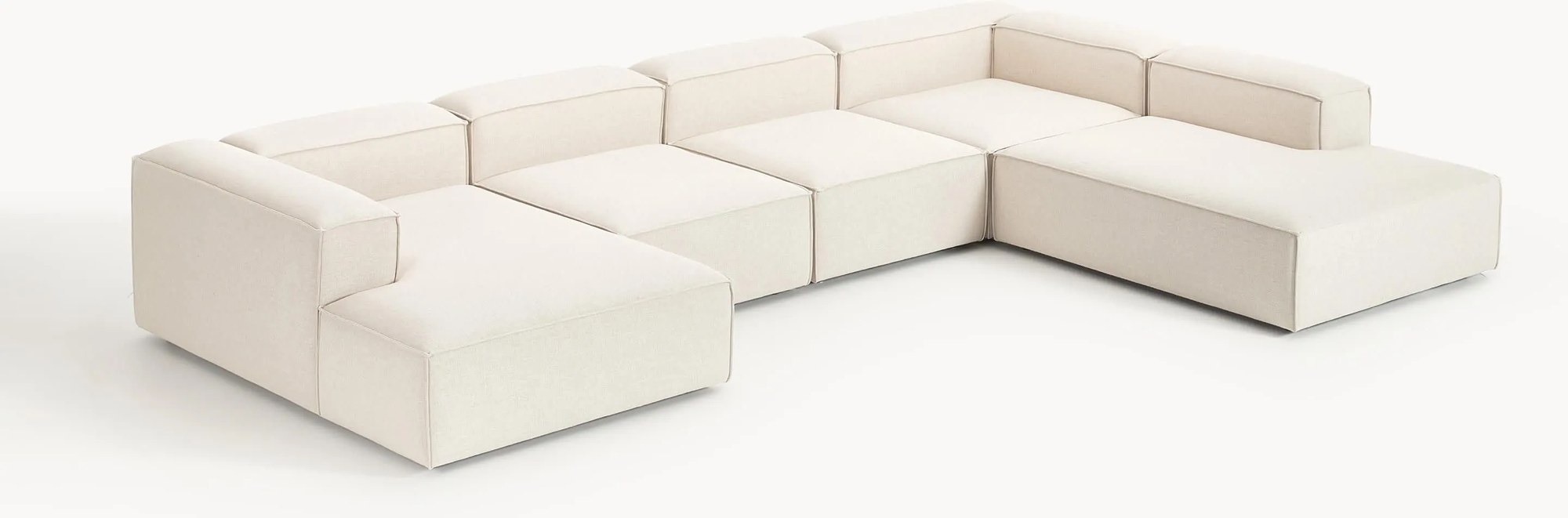 Modulárna pohovka zo zmesi ľanu Lennon