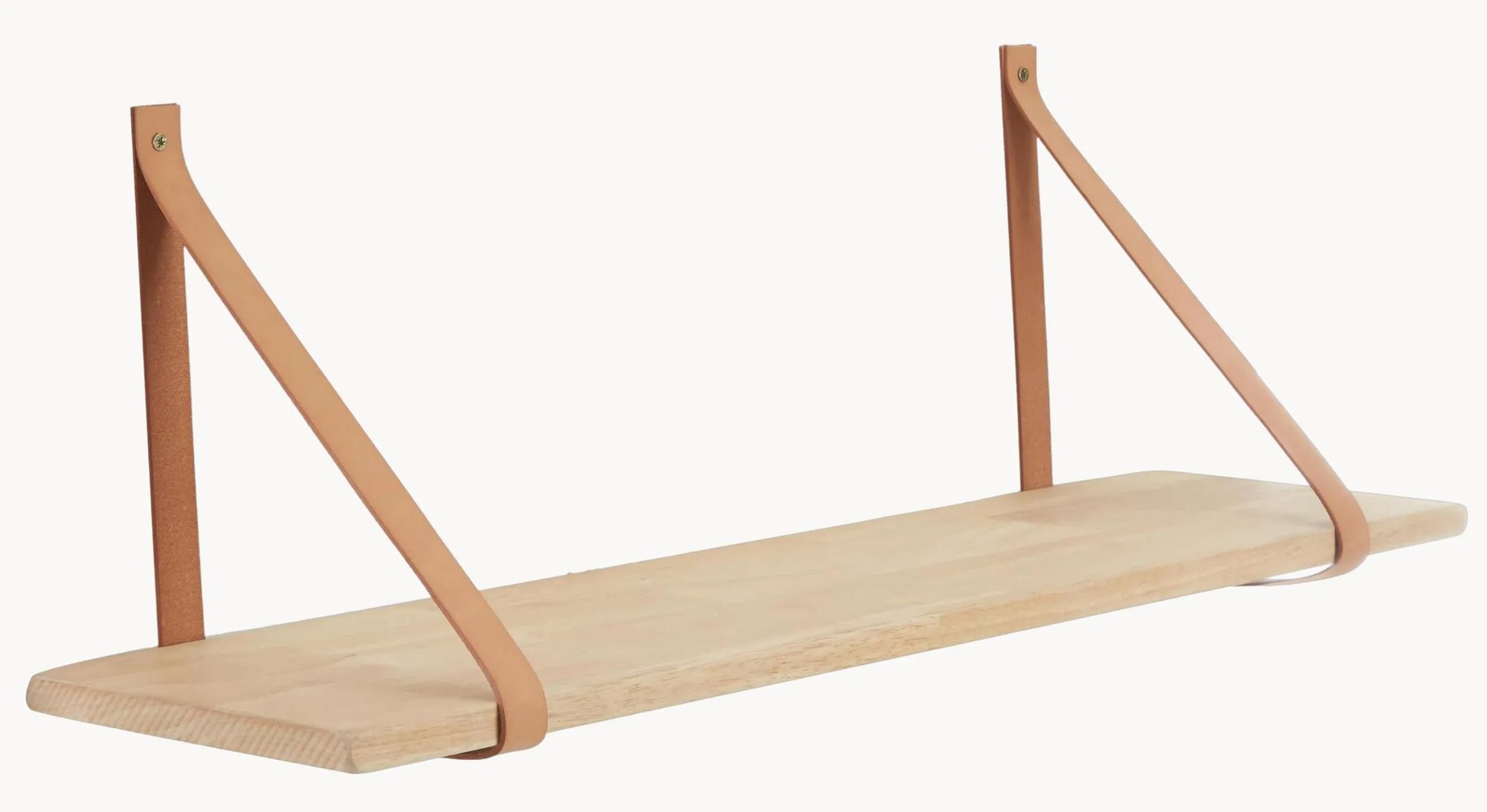 Nástenná polica's koženými popruhmi Forno