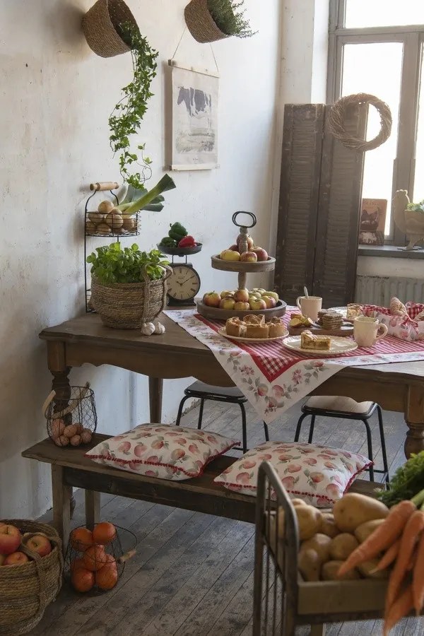 Štvorcový kockovaný obrus Apple Yard - 100 * 100 cm