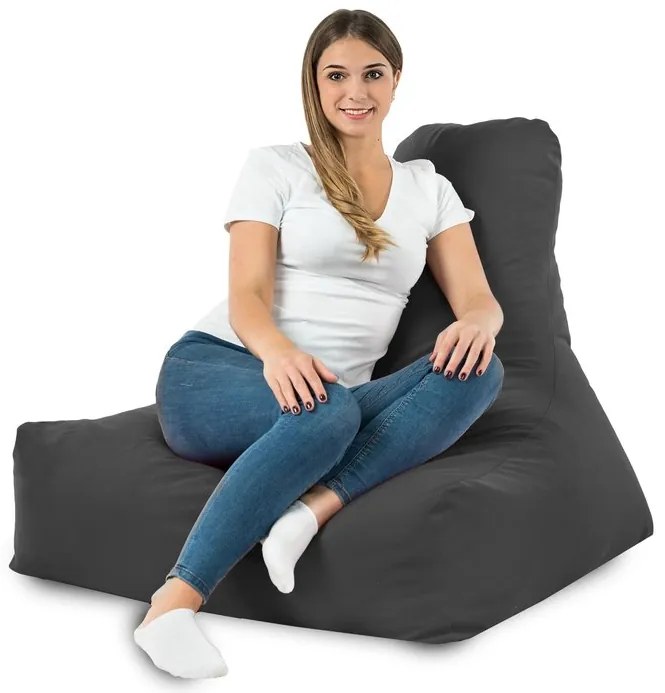 Sedací vak Bali Plyš Farba: Tm. sivý