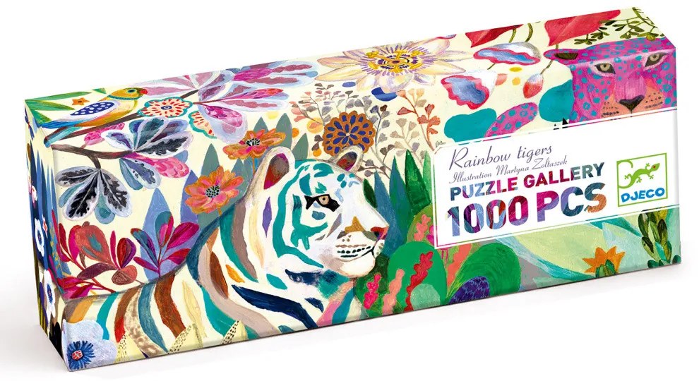Puzzle - Dúhový tiger - 1000 ks
