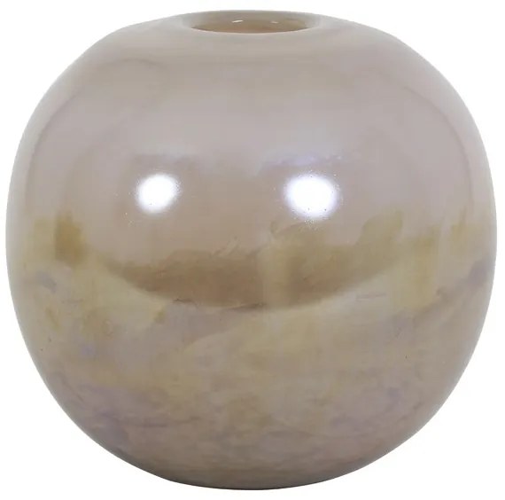 Ružová sklenená perleťová váza Favaro L - Ø 20 * 19 cm