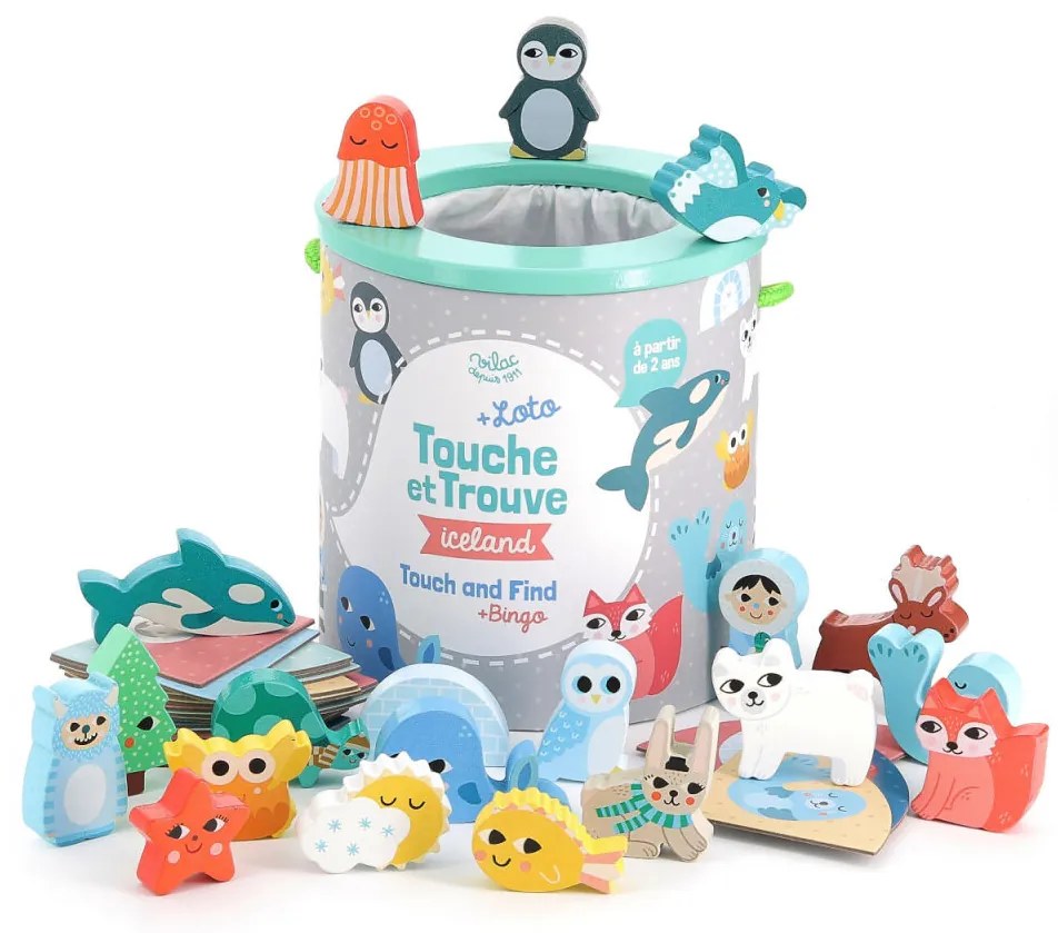 Vilac – drevená hra Hmataj a nájdi – Iceland