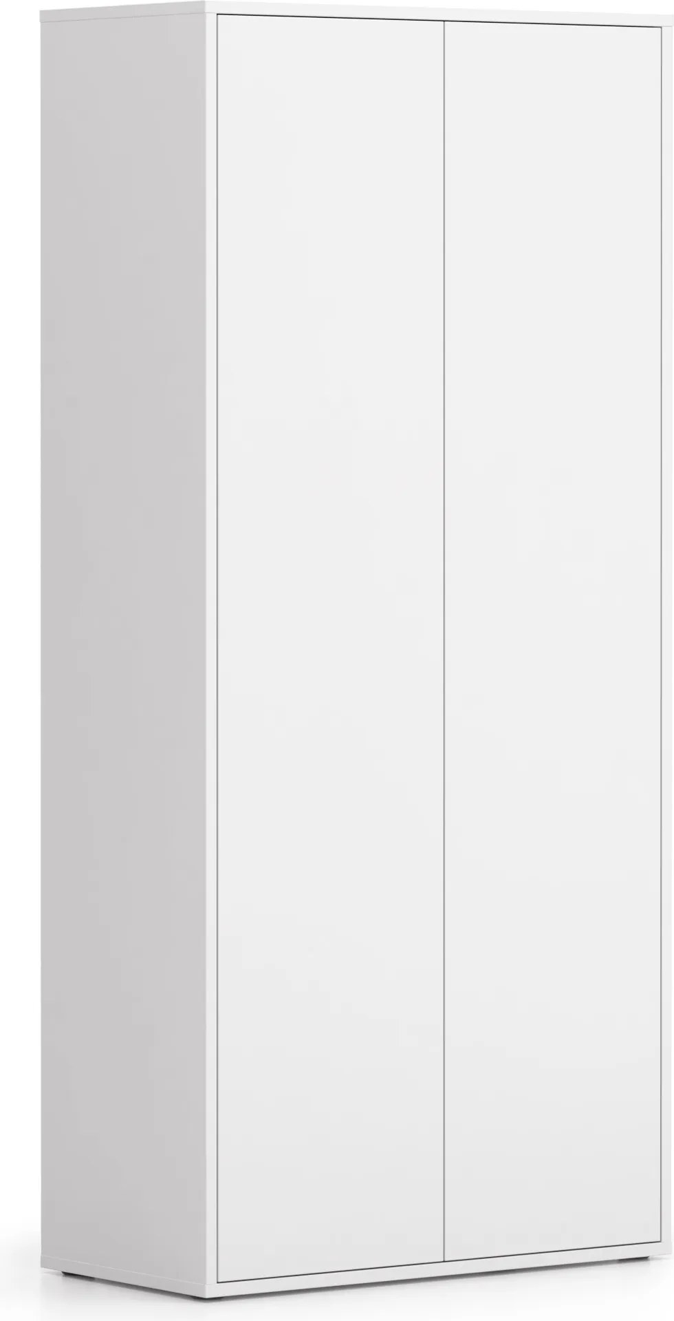 Spisová skriňa BLOCK, 800 x 400 x 1748 mm, biela