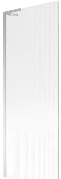 Mexen Next L, 1-krídlová vaňová zástena 70 x 150 cm, 6mm sklo s rebrovým vzorom, chrómový profil, 895-070-000-03-09-01