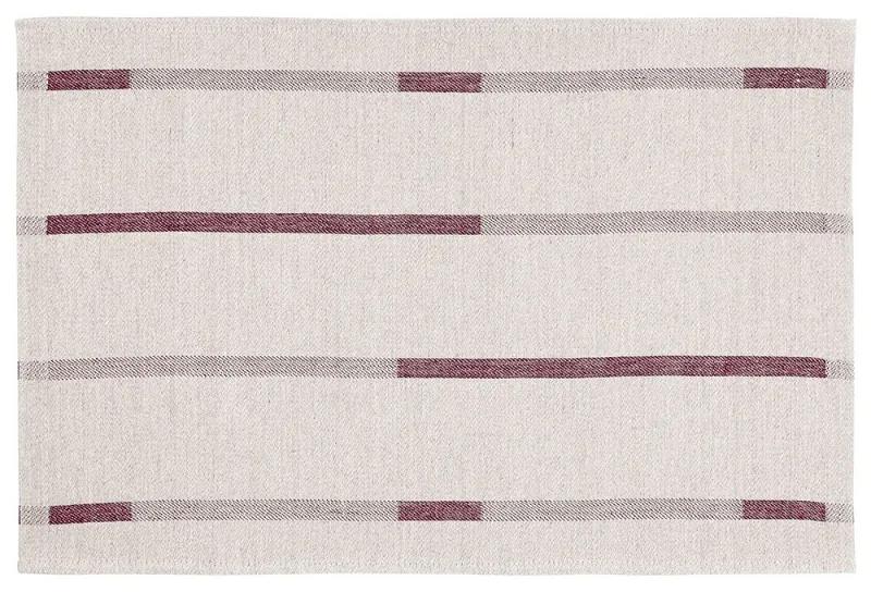 Ľanové prestieranie Linnea 46x32, ľan-bordové