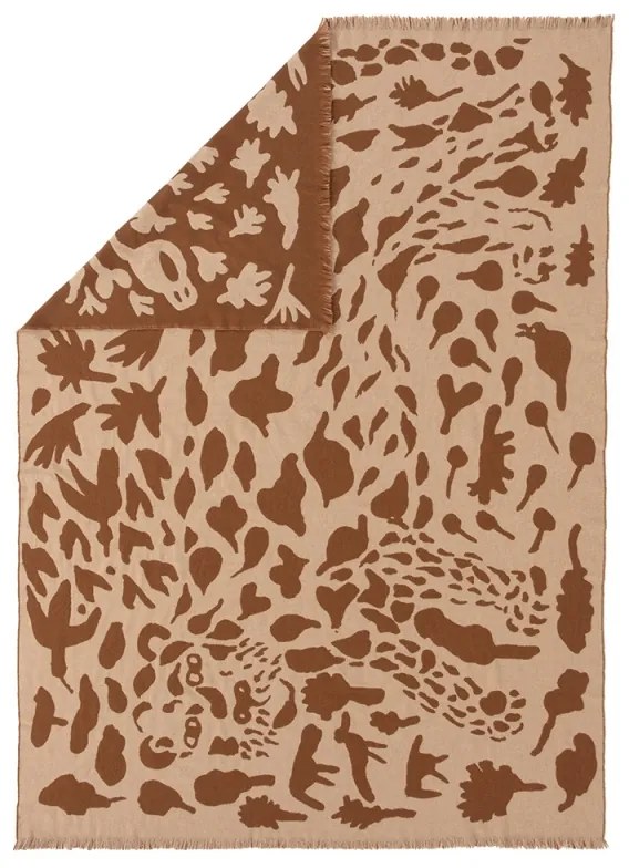 Deka Oiva Toikka Cheetah 180x130cm, hnedo-biela