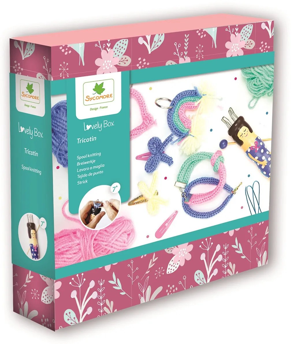 Lovely box - kreatívna súprava s pletacou bábikou