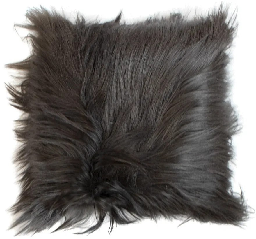 Vankúš koza dlhý vlas grafit (capra aegagrus hircus) - 40 * 40 * 10cm