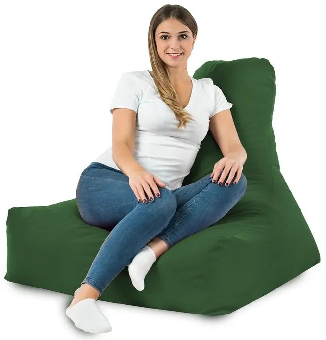 Sedací vak Bali Plyš Farba: Tm. zelený