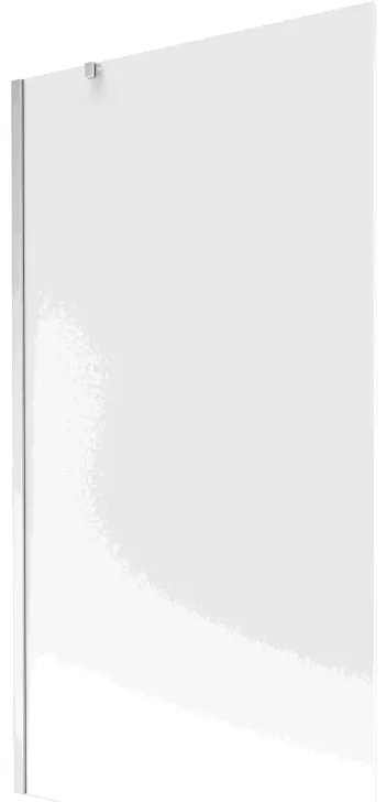 Mexen Next, vaňová zástena 1-krídlová 100 x 150 cm, fixné krídlo, 6 mm námraza sklo, chrómový profil, 895-100-000-00-30-01