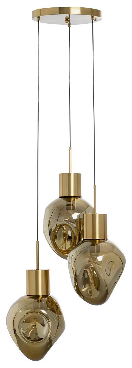 Amber Tre visiaca lampa jantárová