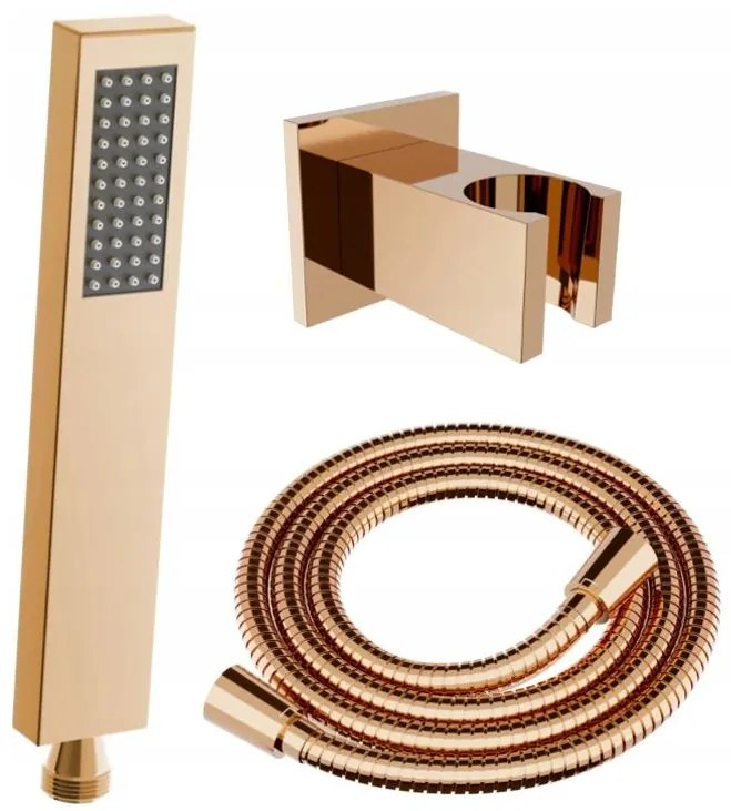 Mexen príslušenstvo - 1-bodový ručný sprchový set R-72, rose gold, 785006050-60