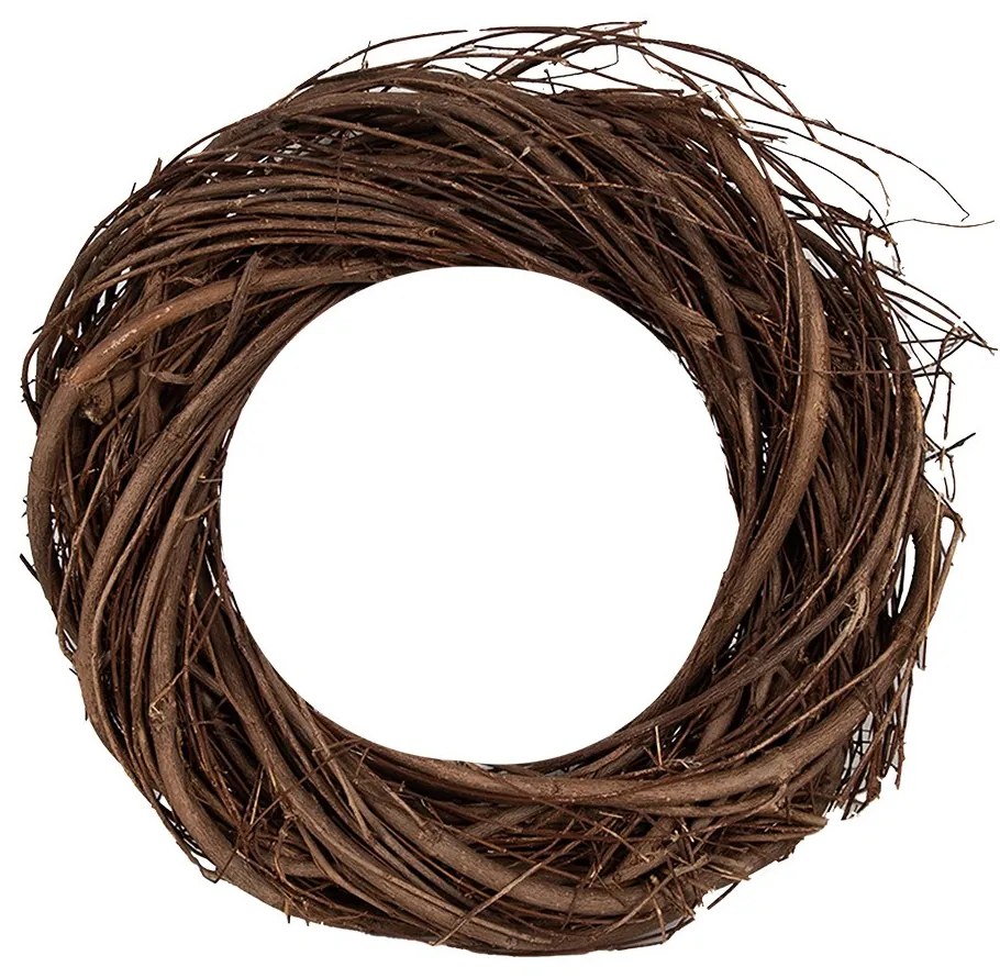 Prírodný hnedý prútený veniec Woodly XXS - Ø 20*4 cm