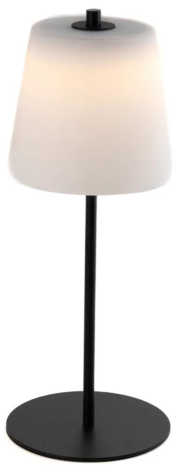 Moderná stolná lampa čierna s opálovým sklom vrátane LED 3-stupňový stmievač - Jent