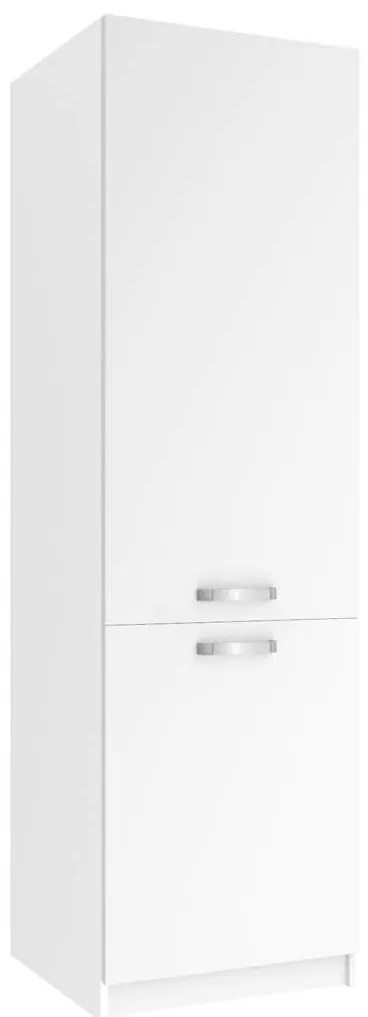 Vysoká kuchynská skrinka Belini pre vstavanú chladničku 60 cm biely mat TOR SSL60/1/WT/WT/0/U