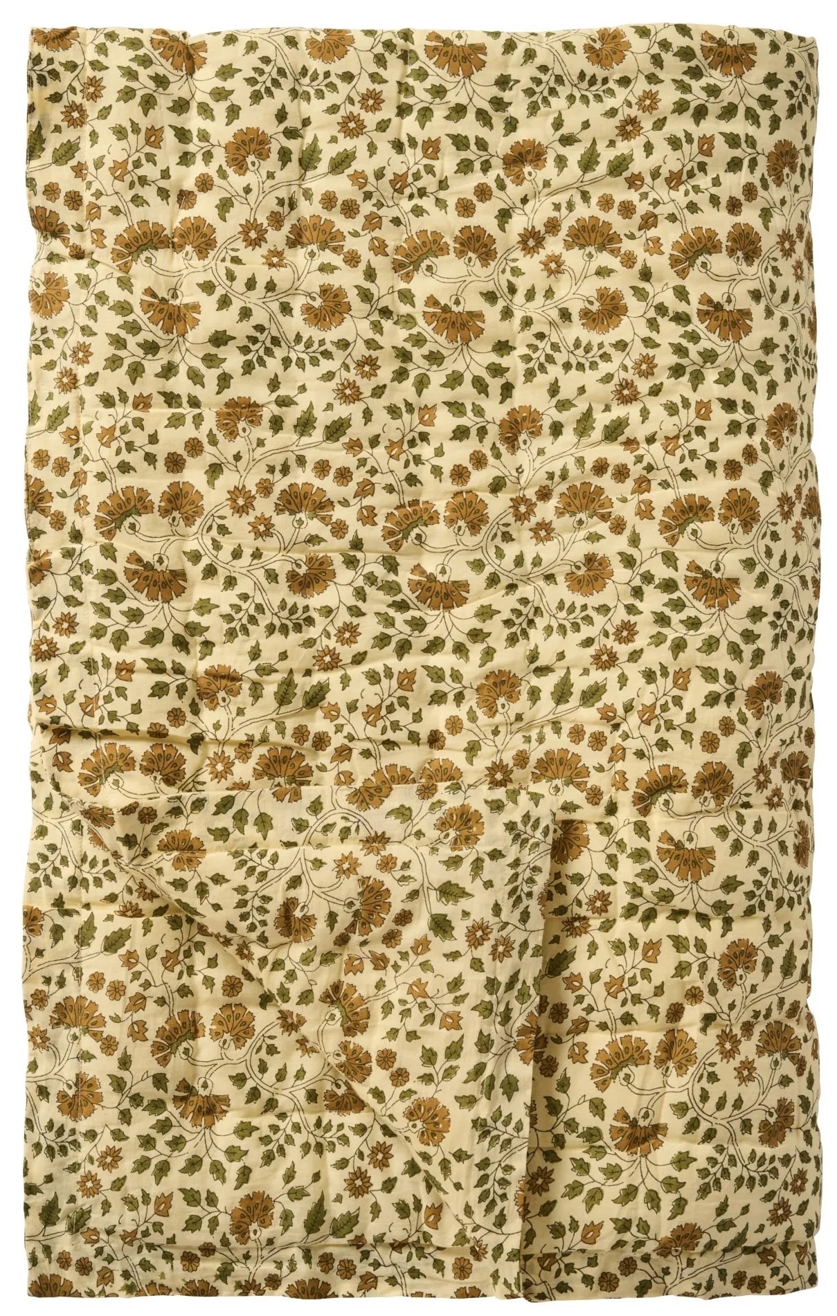 Ib Laursen Prešívaný prehoz Celina Moss Green 130 × 170 cm
