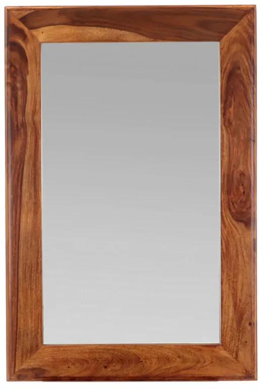 Zrkadlo Tara 60x90 indický masív palisander Svetlomedová