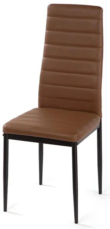Noela Jedálenská stolička z umelej kože TINO hnedá