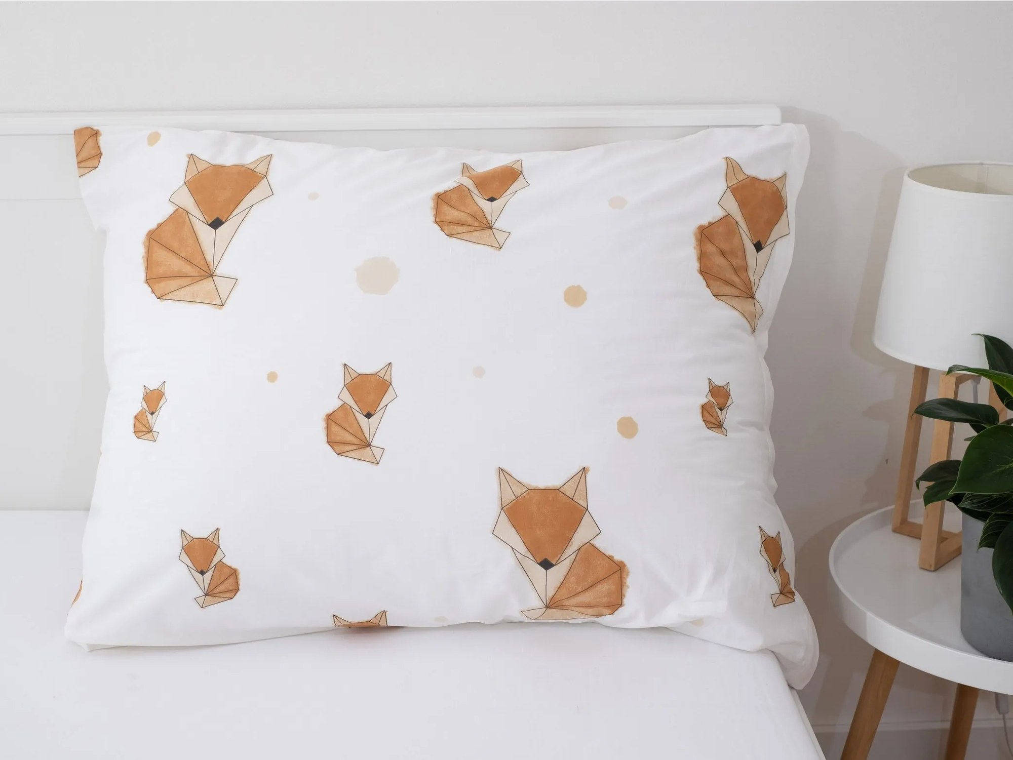 Bavlnená obliečka na vankúš Renforcé 70 × 90 cm – Líšky