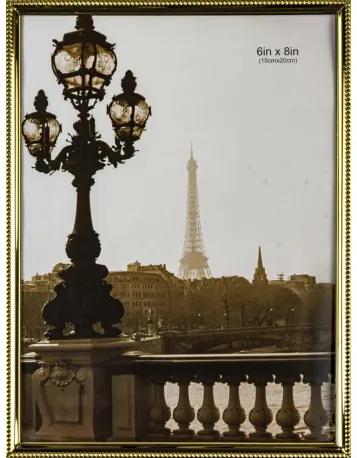 Kovový fotorám 15x20 zlatý