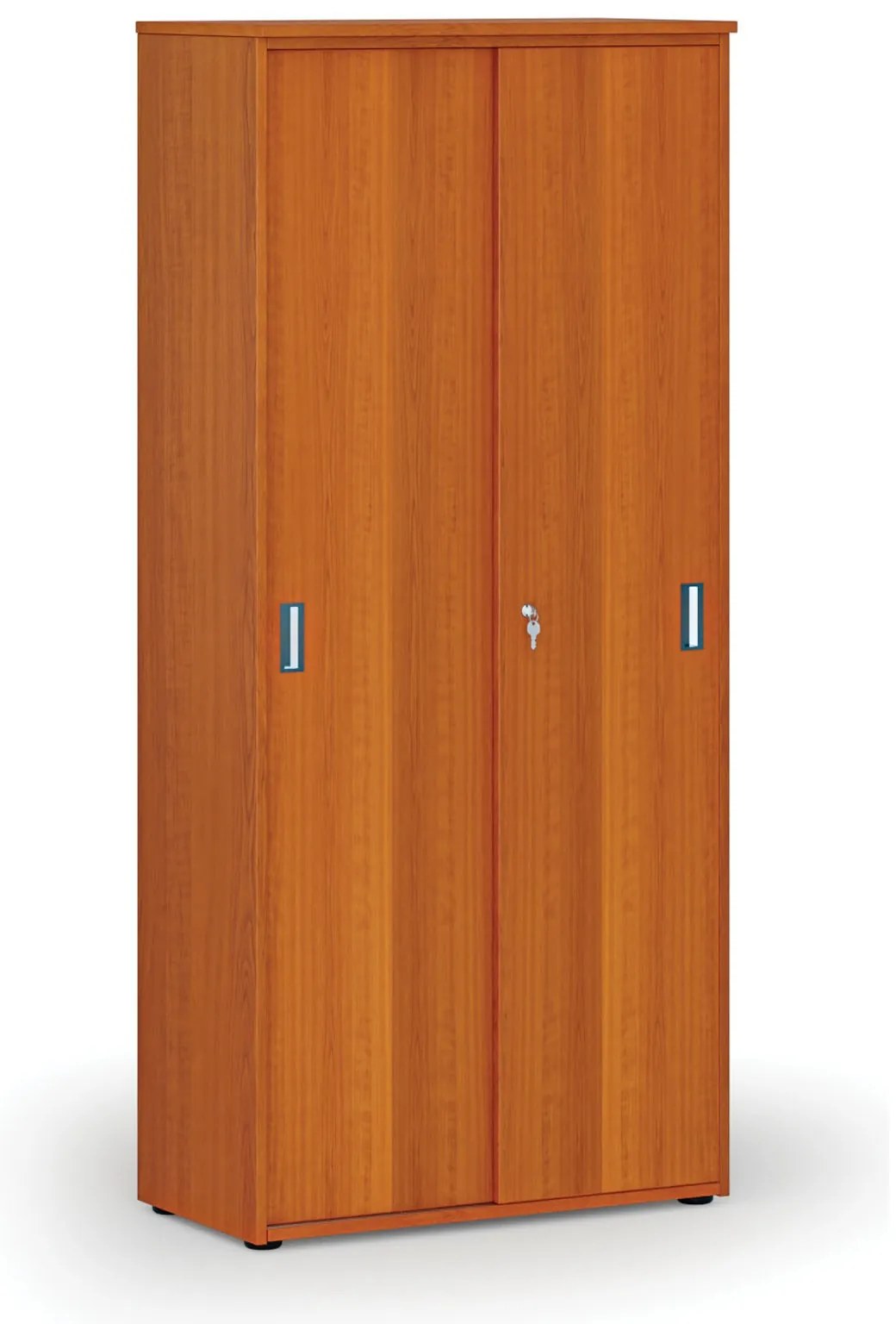 Skriňa so zasúvacími dverami PRIMO WOOD, 800 x 420 x 1781 mm, čerešňa