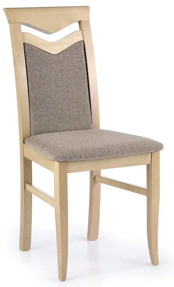 Jedálenská stolička Citrone, sivá / dub sonoma