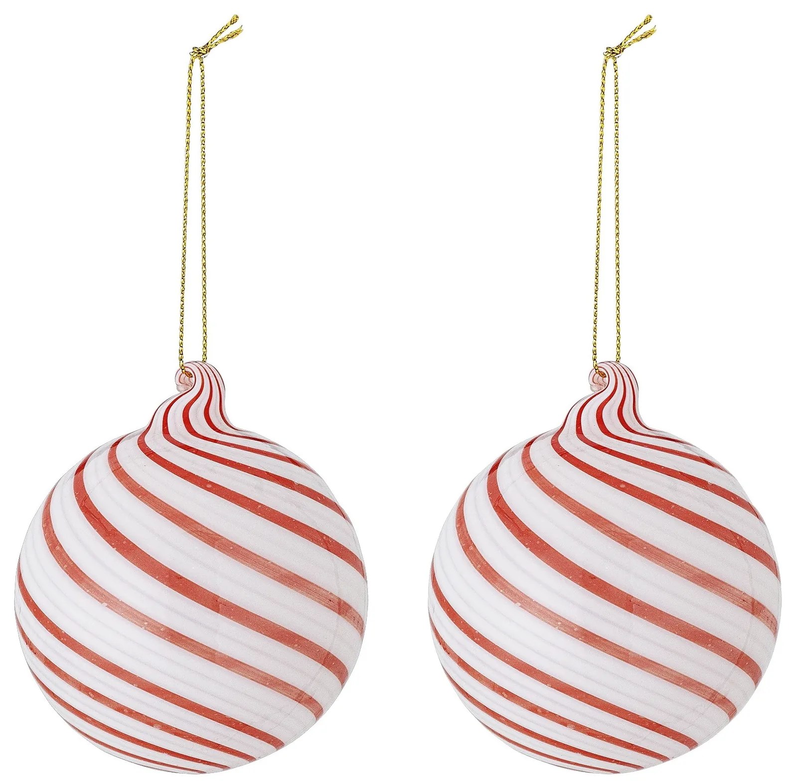 Bloomingville Vianočná ozdoba Zwirl Red – set 2 ks