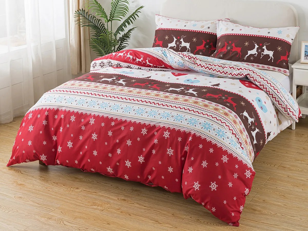 XPOSE® Predĺžené bavlnené Renforcé obliečky SANTA 1