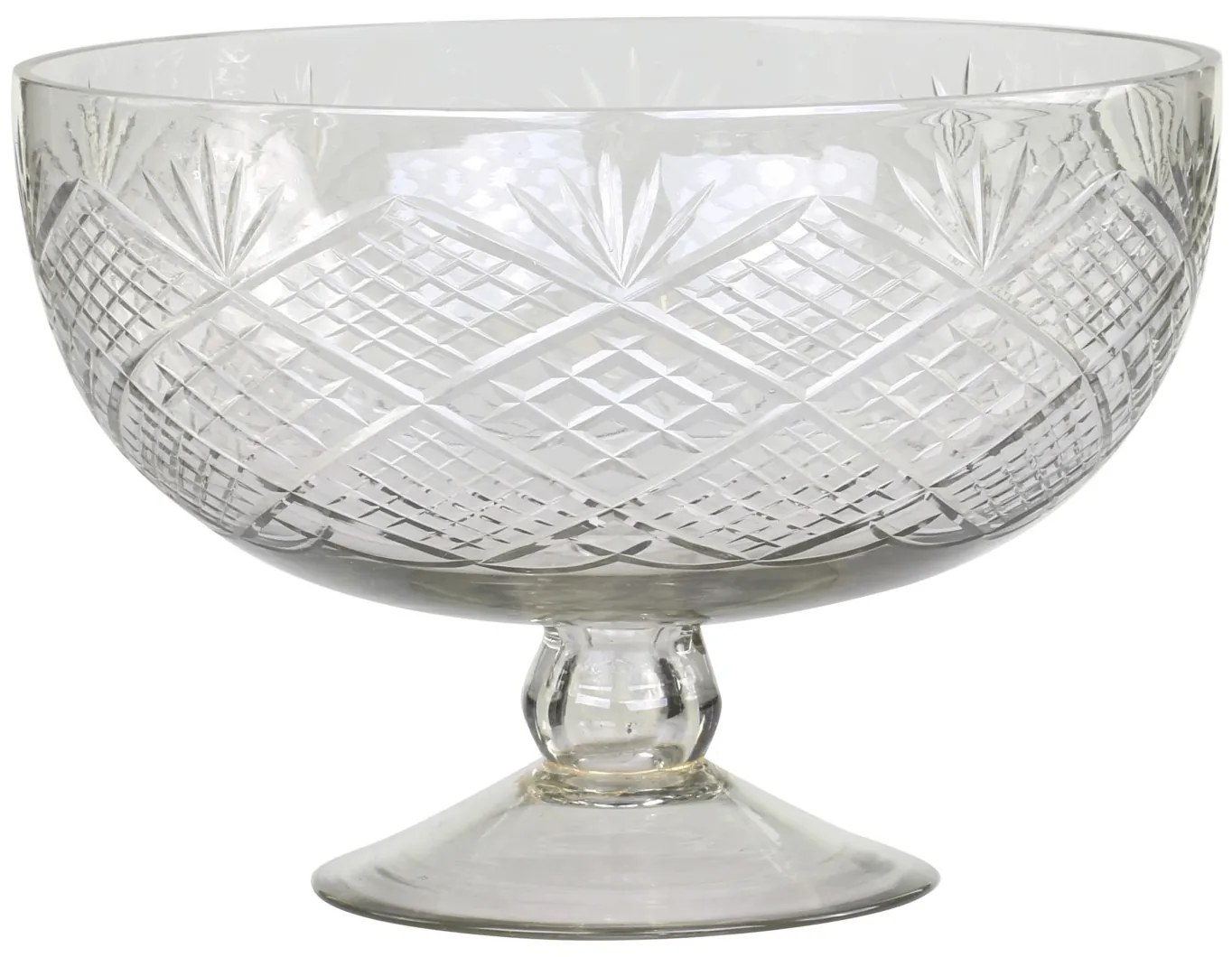 Sklenená servírovacia misa na nohe - Ø16*23 cm