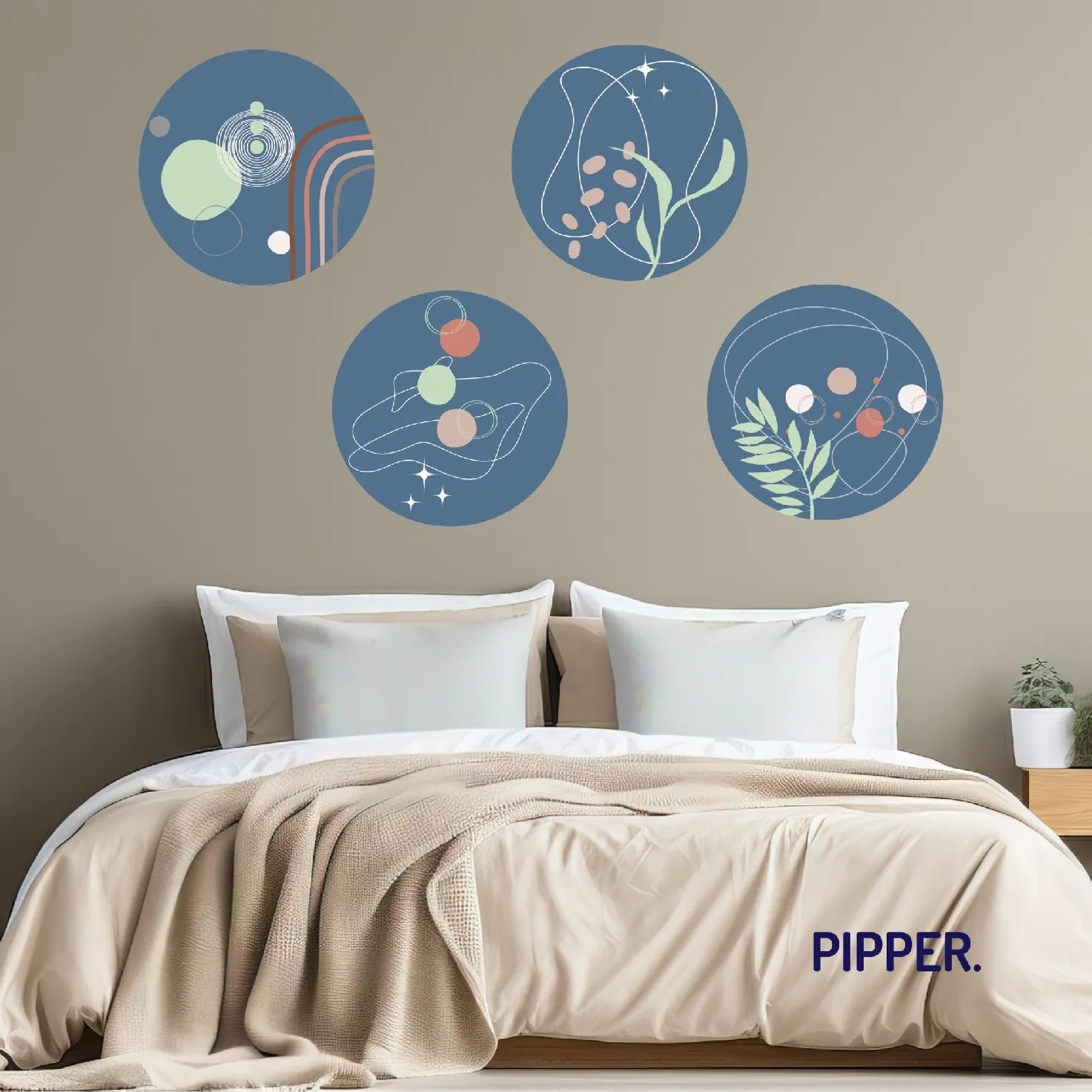 PIPPER. Kolekcia kruhových nálepiek 