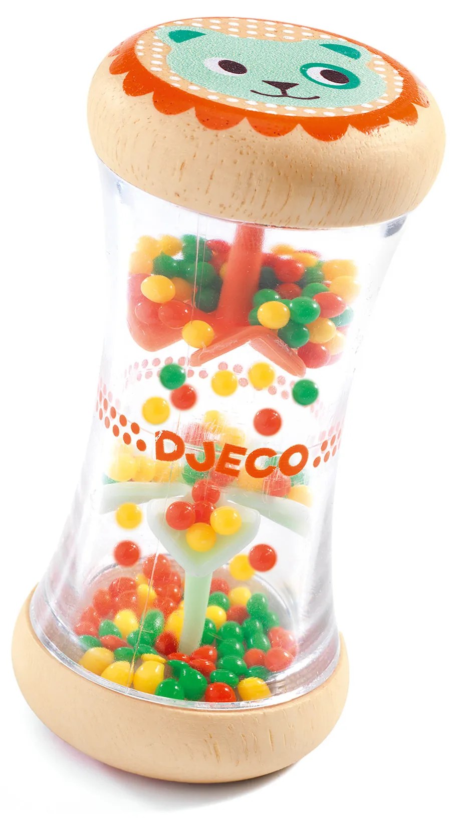 Dažďové koráliky malé – hrkálka s obrázkom mačičky