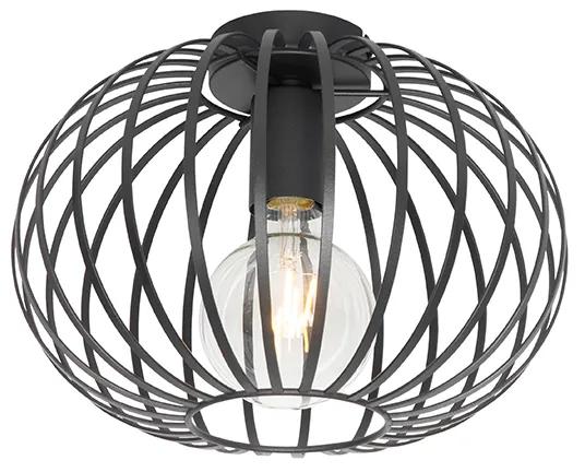 Inteligentné stropné svietidlo čierne 30 cm vrátane Wifi G95 - Johanna