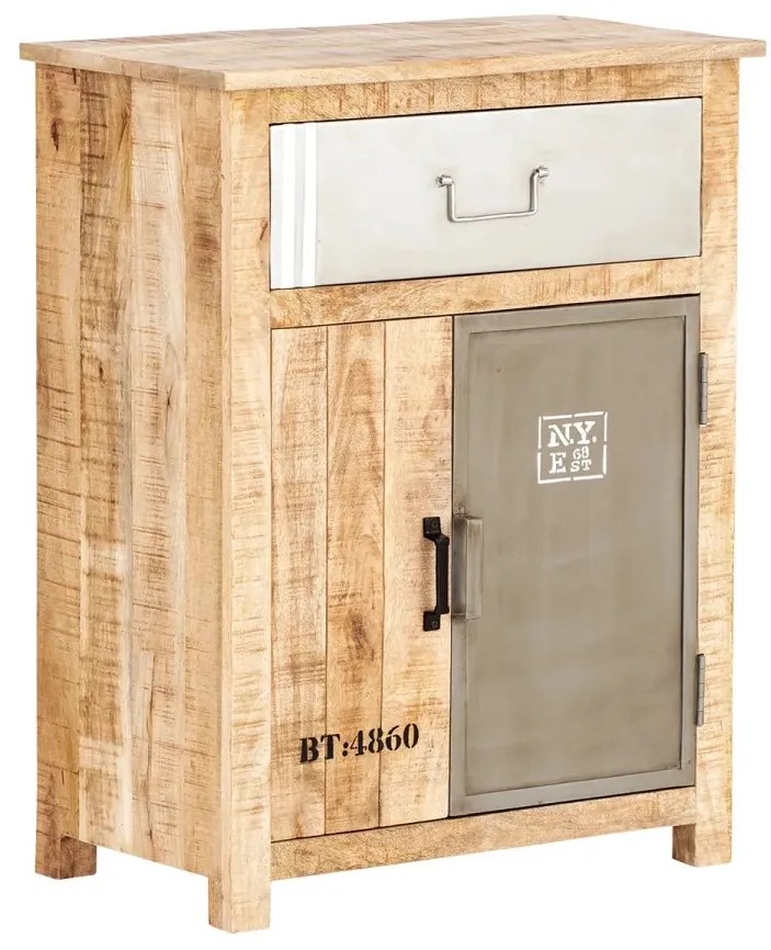furniture-nabytek.cz - Masívna komoda Pune z mangového dreva, lakovaná, hnedá